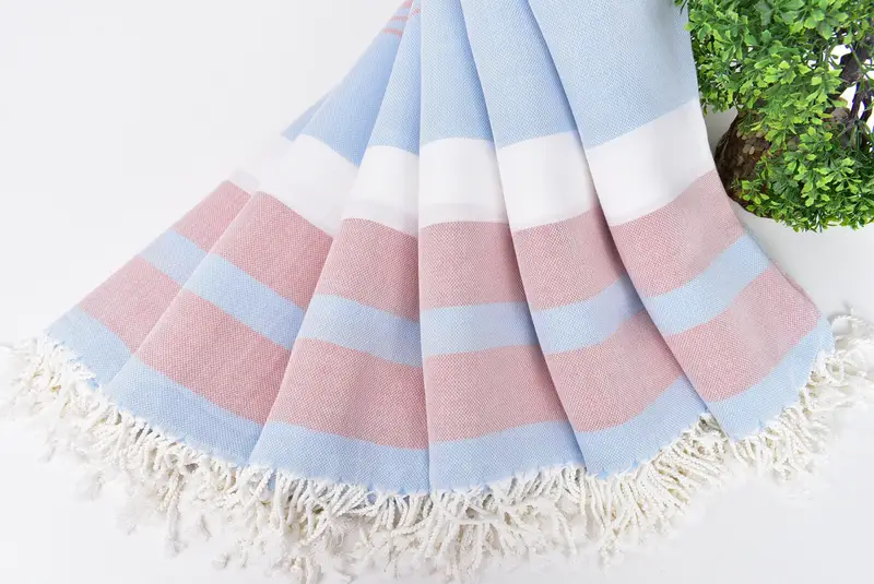 Personalized Gift, Personalized Wedding Gift For Couple, Peshtemal Towel USA, Personalized Bridesmaid Gift, Hammam towel, 70x40 Cotton Striped Towel - 4