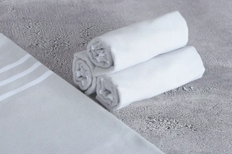 Monogram Hand Towel, Bridesmaid Gifts, Home Decor Gifts, 40x20 Cotton Striped Towel, Wedding Day Gift For Bride, Turkish Hand Towel, Handmade Gift - 8