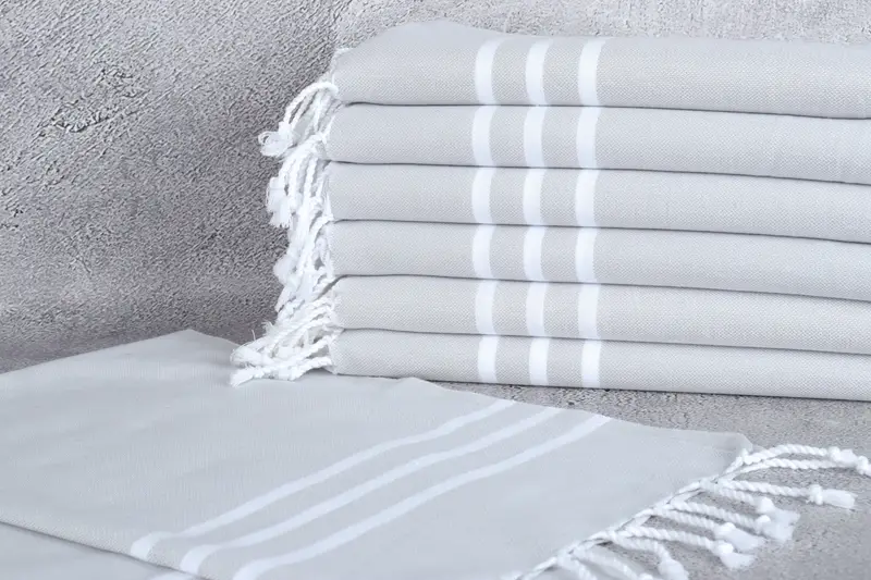 Monogram Hand Towel, Bridesmaid Gifts, Home Decor Gifts, 40x20 Cotton Striped Towel, Wedding Day Gift For Bride, Turkish Hand Towel, Handmade Gift - 2