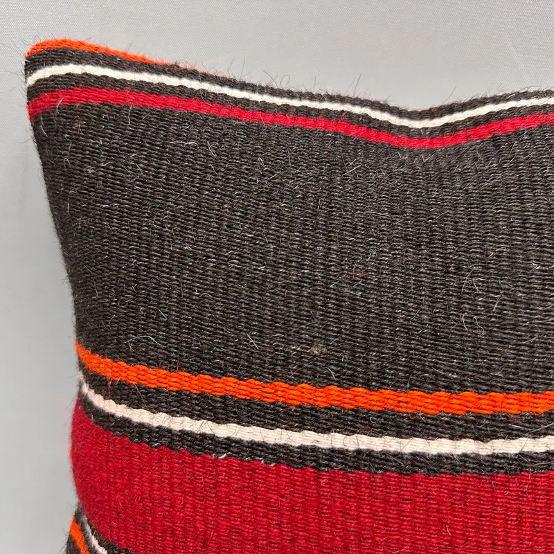 Shabby Chic Pillow Case, Kilim Cushion Sham, 12x12 Red Cushion Cover, Sofa Pillow Sham, Pillow Cover, Vintage Kilim Pillow, Kilim Pillow - 5