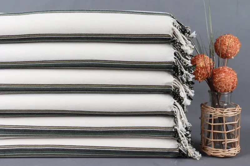 Home Decor Gifts, Customized Towels, Handwoven organic Turkish towel for spa, Personalized Gift, Bridesmaid Gift Towel, 70x38 Cotton Striped Towel - 3
