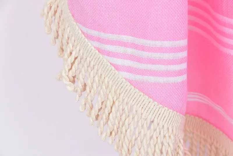 Personalized Gifts, Organic Turkish towel, Best Friend Gift, Turkish beach towel with fringe, Wedding Shower Gift, Family Gift Basket, Guest Towel - 8