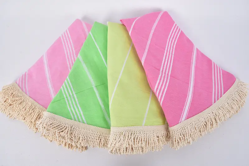Personalized Gifts, Organic Turkish towel, Best Friend Gift, Turkish beach towel with fringe, Wedding Shower Gift, Family Gift Basket, Guest Towel - 1