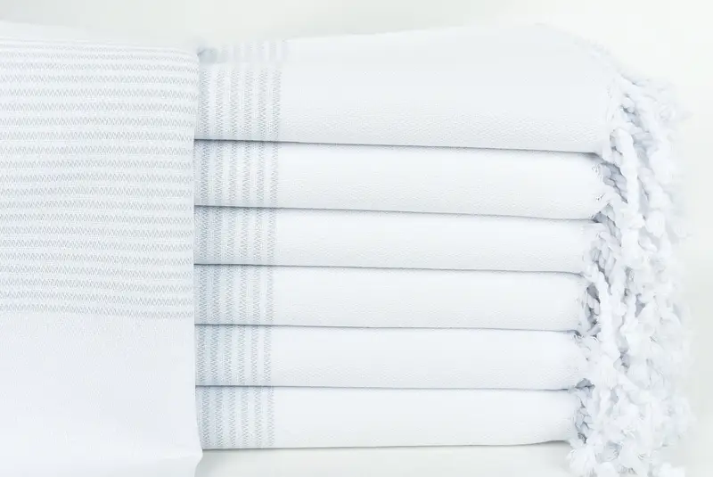 70x40 Cotton Striped Towel, Gift For Wedding Day, Wedding Day Gift For Bride, Bachelorette Party Gifts, Yoga Towel, Turkish bath towel, Gift For Her - 1