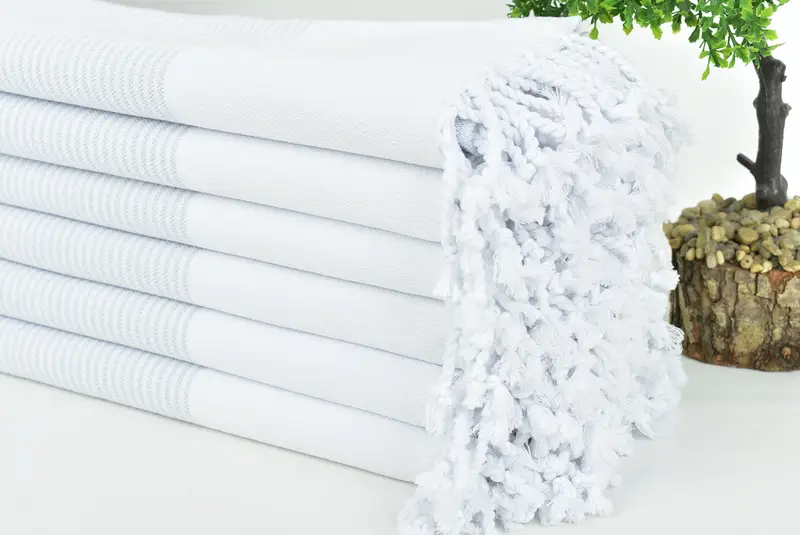 70x40 Cotton Striped Towel, Gift For Wedding Day, Wedding Day Gift For Bride, Bachelorette Party Gifts, Yoga Towel, Turkish bath towel, Gift For Her - 3