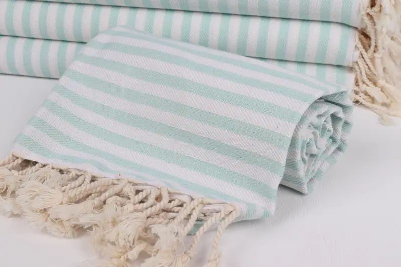 Turkish towel, 70x40 Cotton Striped Towel, Housewarming Gift, Lightweight Turkish towel for beach, Bachelorette Party Gifts, Bridal Shower Gifts - 4