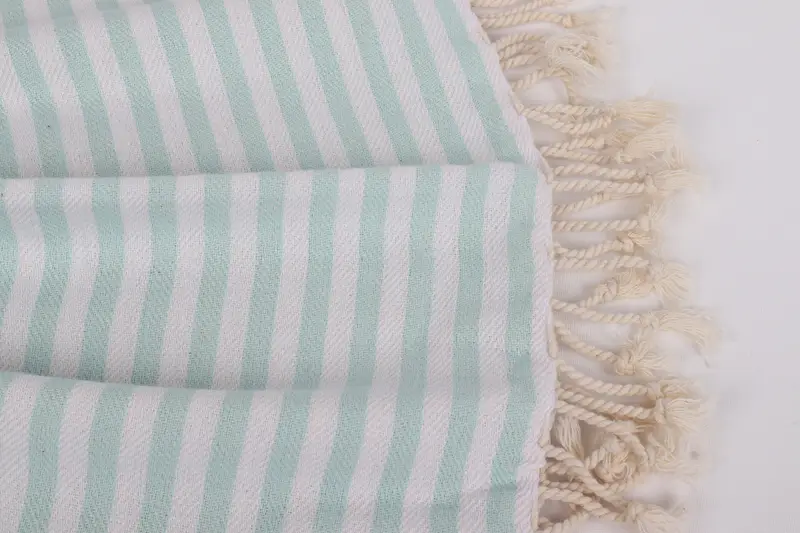 Turkish towel, 70x40 Cotton Striped Towel, Housewarming Gift, Lightweight Turkish towel for beach, Bachelorette Party Gifts, Bridal Shower Gifts - 8