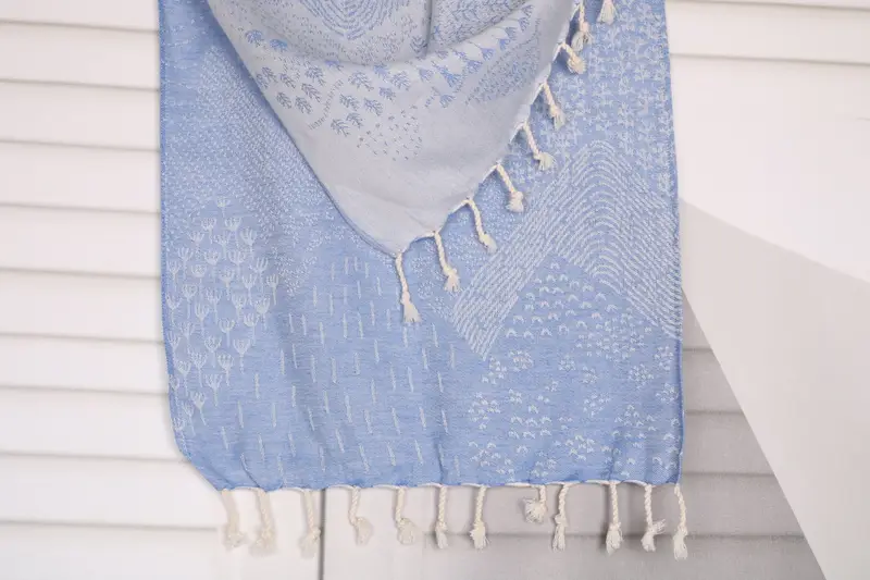 Custom Hand Towel, Bachelorette Party Items, Monogram Kitchen Towel, 36x18 Cotton Mountain Design Towel, Bathroom Hand Towel, Turkish Hand Towel - 1