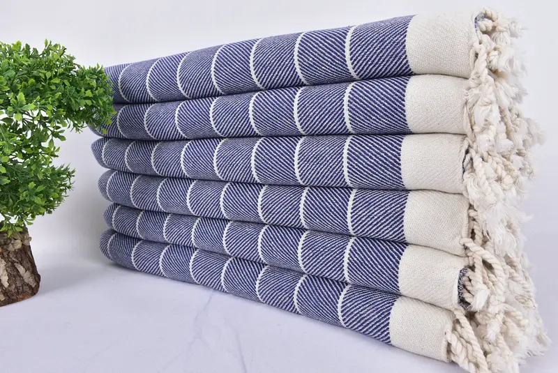Holiday Towel, Custom Wedding Gifts, 70x40 Cotton Herringbone Towel, Handwoven Turkish Towel, Turkish Towel Beach, Bath towel, Merry Christmas Gifts - 3