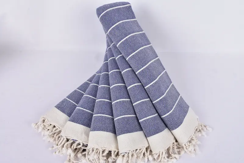Holiday Towel, Custom Wedding Gifts, 70x40 Cotton Herringbone Towel, Handwoven Turkish Towel, Turkish Towel Beach, Bath towel, Merry Christmas Gifts - 4