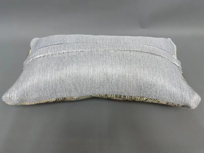 Pillow Case, Meditation Pillow Case, Accent Throw Cushion Cover, Throw Kilim Pillow, Ethnical Kilim Rug Pillow, 8x16 Beige Pillow Sham, Kilim Pillow - 7