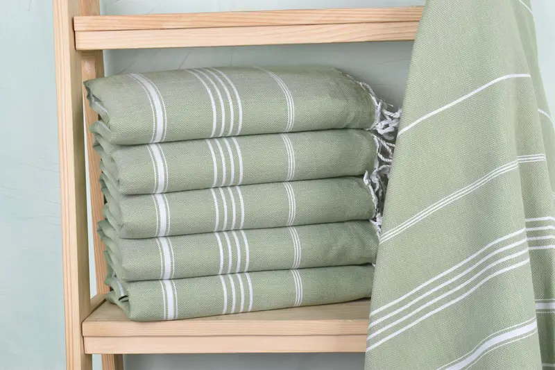 Bridesmaid Gift Towel, Organic Cotton Towel, Gift For Her, 70x40 Cotton Striped Towel, Unique Gift, Turkish bath towel for spa, Lightweight towel - 2