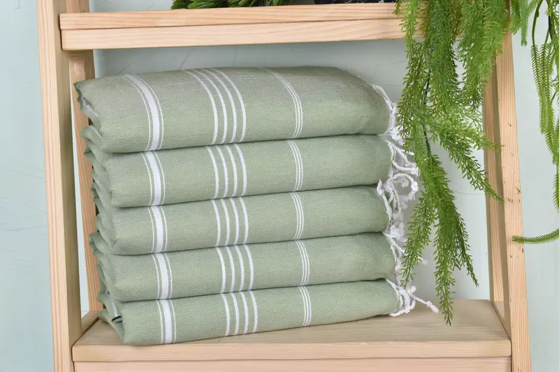 Bridesmaid Gift Towel, Organic Cotton Towel, Gift For Her, 70x40 Cotton Striped Towel, Unique Gift, Turkish bath towel for spa, Lightweight towel - 1