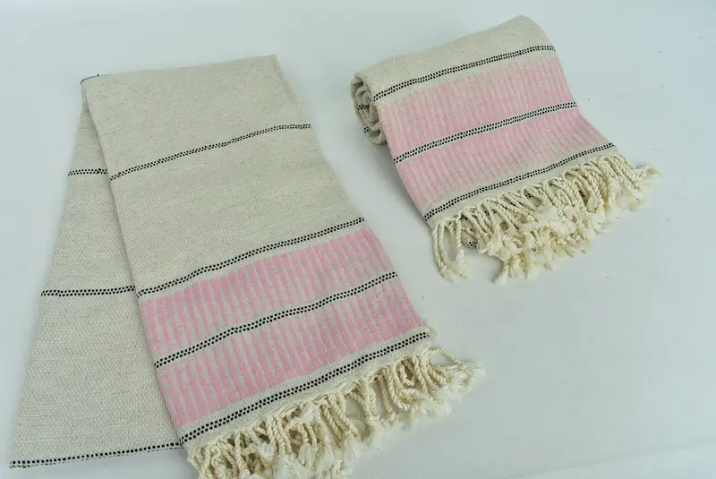 Bachelorette Party Items, 70x40 Linen Striped Towel, Best Friend Christmas Gift, Wedding Gift, Summer Gift Ideas, Organic towel, Best Friend Gift - 7
