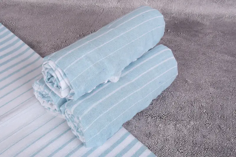 Wedding For Favor, Gift For Him, 70x40 Cotton Striped Towel, Girls Weekend Getaways Ideas, Turkish beach towel, Travel Towel, Quick-Dry Beach Towel - 7