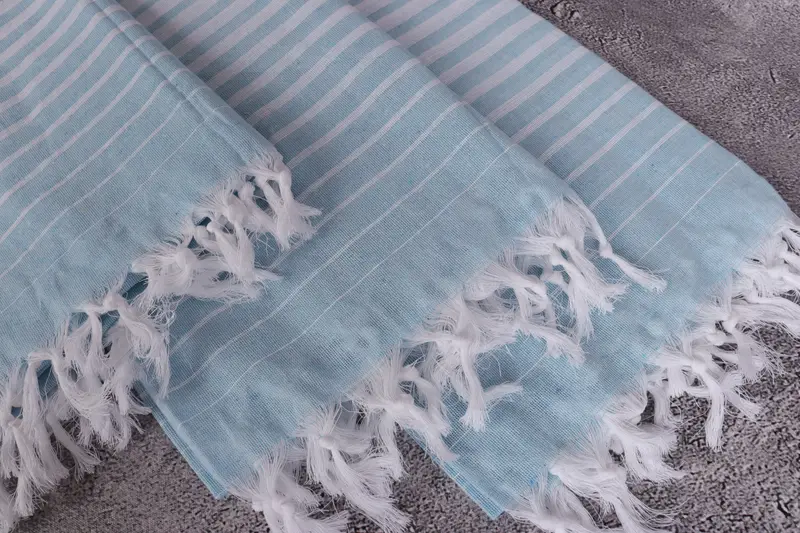 Wedding For Favor, Gift For Him, 70x40 Cotton Striped Towel, Girls Weekend Getaways Ideas, Turkish beach towel, Travel Towel, Quick-Dry Beach Towel - 5
