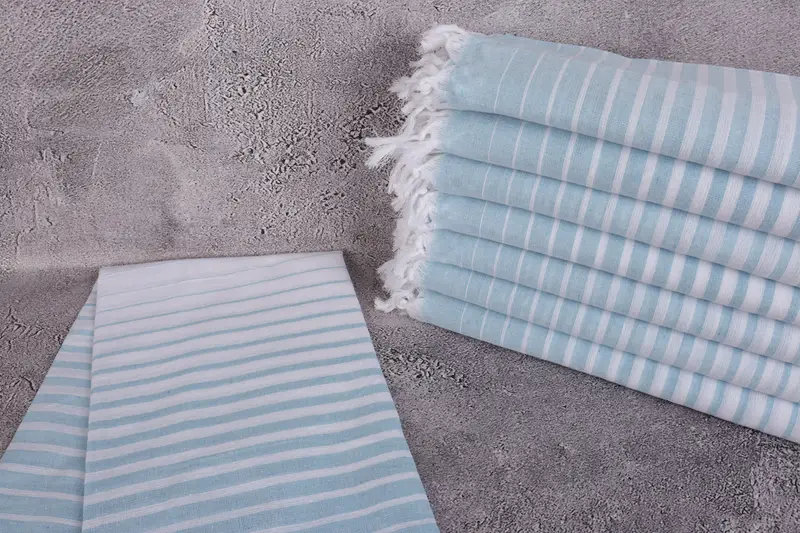 Wedding For Favor, Gift For Him, 70x40 Cotton Striped Towel, Girls Weekend Getaways Ideas, Turkish beach towel, Travel Towel, Quick-Dry Beach Towel - 2