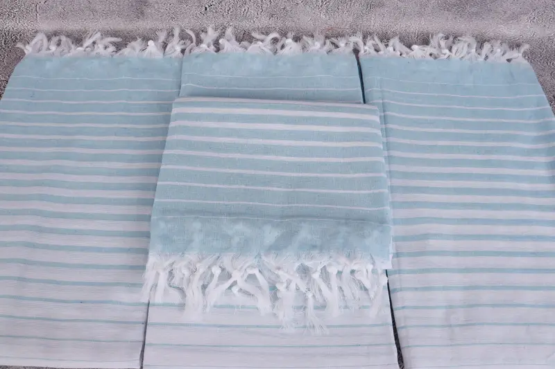 Wedding For Favor, Gift For Him, 70x40 Cotton Striped Towel, Girls Weekend Getaways Ideas, Turkish beach towel, Travel Towel, Quick-Dry Beach Towel - 4