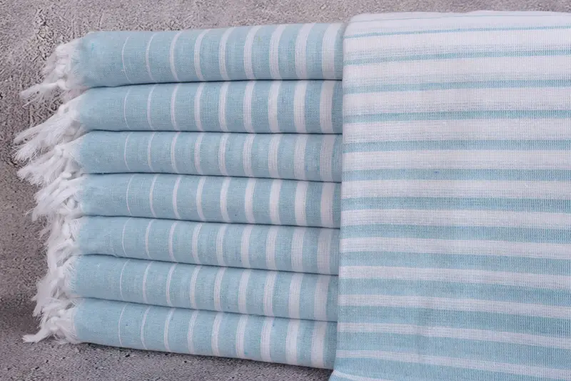 Wedding For Favor, Gift For Him, 70x40 Cotton Striped Towel, Girls Weekend Getaways Ideas, Turkish beach towel, Travel Towel, Quick-Dry Beach Towel - 1