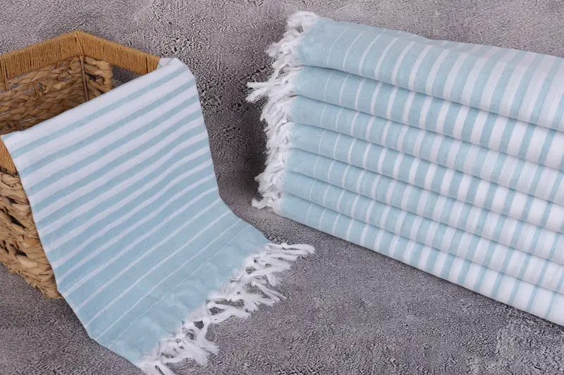 Wedding For Favor, Gift For Him, 70x40 Cotton Striped Towel, Girls Weekend Getaways Ideas, Turkish beach towel, Travel Towel, Quick-Dry Beach Towel - 3