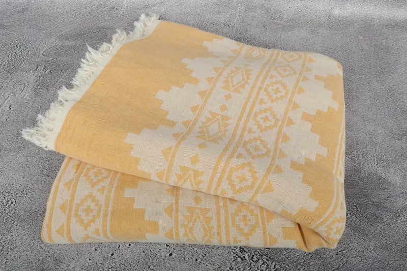 Shower Curtain, 86x56 Cotton Kilim Towel, Monogram Blanket, Personalised Gift, Turkish Towel Beach Blanket, Bachelorette Gifts, Custom Blanket - 6