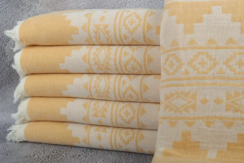 Shower Curtain, 86x56 Cotton Kilim Towel, Monogram Blanket, Personalised Gift, Turkish Towel Beach Blanket, Bachelorette Gifts, Custom Blanket - 1