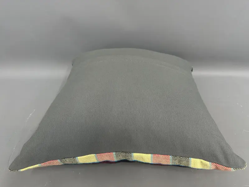 Ikat Cushion, Bed Pillow, Pillow, Kilim Cushion Sham, Designer Throw Cushion, 20x20 Yellow Cushion Cover, Turkish Kilim Pillow, Vintage Kilim Pillow - 7