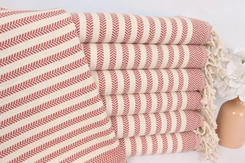 Turkish Tea Towel, Bachelor Towel, Gift For Wedding Day, 40x18 Cotton Chevron Towel, Monogram Hand Towel, Turkish Hand Towel, Gift For Coworker - 1