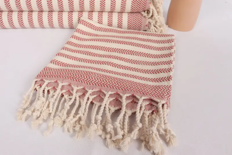 Turkish Tea Towel, Bachelor Towel, Gift For Wedding Day, 40x18 Cotton Chevron Towel, Monogram Hand Towel, Turkish Hand Towel, Gift For Coworker - 5