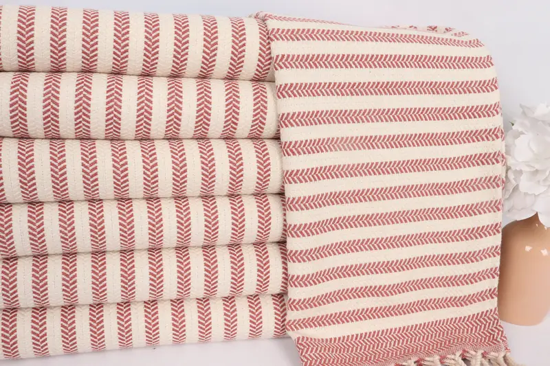 Turkish Tea Towel, Bachelor Towel, Gift For Wedding Day, 40x18 Cotton Chevron Towel, Monogram Hand Towel, Turkish Hand Towel, Gift For Coworker - 2