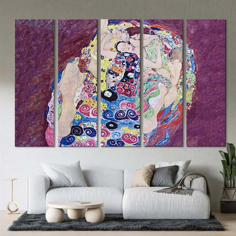 Gustav Klimt, The Virgin, Abstract Art, Canvas Print, Canvas Art, Canvas Wall Art, Large Wall Art, The Virgins Art, Reproduction Canvas, - 6