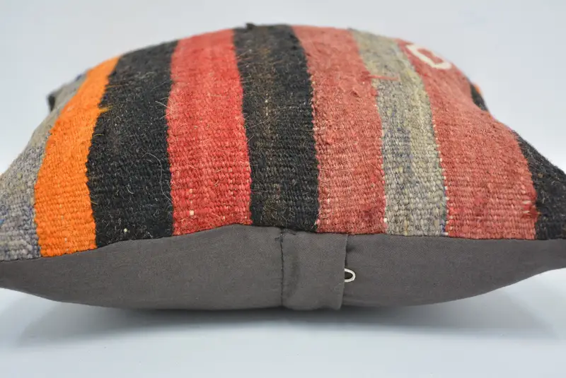Accent Throw Cushion Cover, Pillow for Sofa, Kilim Pillow, Pillow, 12x12 Red Pillow Case, Home Decor Pillow, Bolster Throw Pillow Case - 5