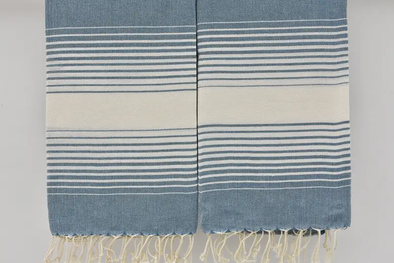 Custom monogram Turkish beach towel USA, Gifts For Him, Large Turkish Towel, Home Gift, Peshtemal Towel, 68x40 Cotton Striped Towel, Monogram Towels - 5