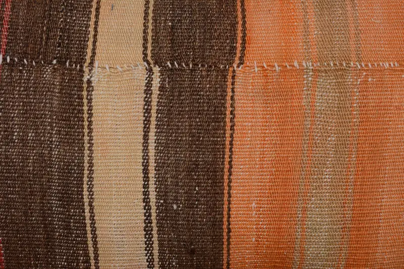 Pillow, Comfy Throw Cushion Case, Kilim Cushion Sham, Handmade Kilim Cushion, Nautical Throw Pillow, 12x20 Brown Pillow Sham, Vintage Kilim Pillow - 3