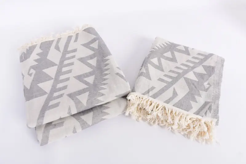 Turkish Towel USA, Bachelorette Favors Beach, Bridesmaid Favors, 76x40 Cotton Geometric Towel, Best Friend Gift, Personalized Wedding Gift - 8
