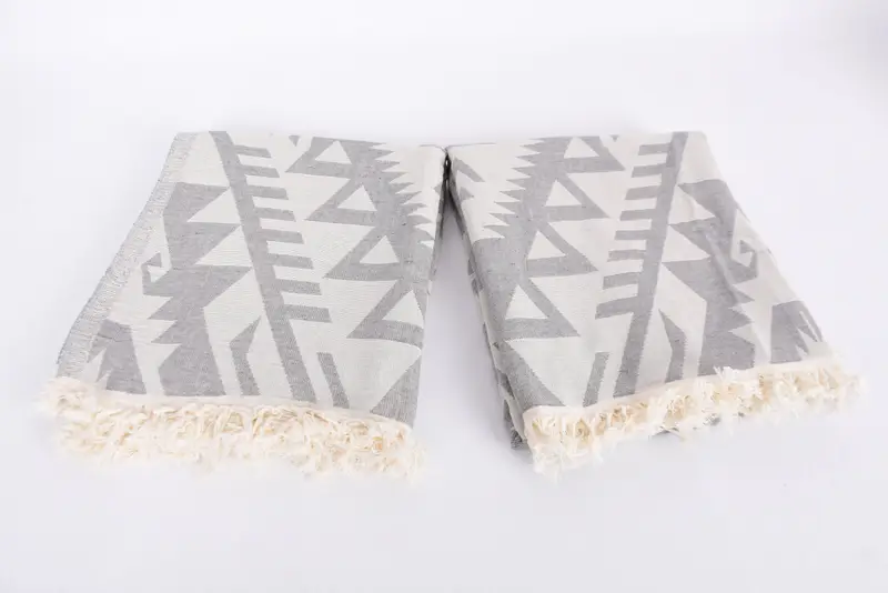 Turkish Towel USA, Bachelorette Favors Beach, Bridesmaid Favors, 76x40 Cotton Geometric Towel, Best Friend Gift, Personalized Wedding Gift - 7