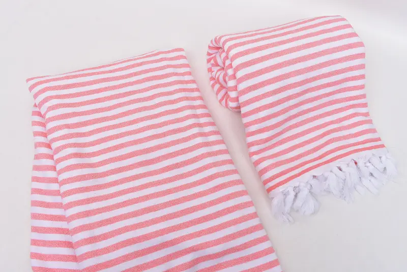 Valentines Day Gift For Him, Large Turkish Towel, 70x36 Cotton Terry Striped Towel, Gift For The Home Decor, Hammam towel, Quick-Dry Beach Towel - 7