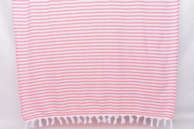 Valentines Day Gift For Him, Large Turkish Towel, 70x36 Cotton Terry Striped Towel, Gift For The Home Decor, Hammam towel, Quick-Dry Beach Towel - 8