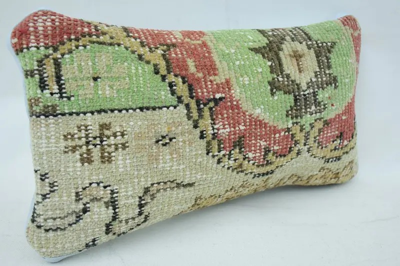 Interior Designer Pillow, Authentic Cushion, Pillow Case, 8x16 Beige Cushion Cover, Kilim Pillow, Pattern Throw Pillow Case, Kilim Pillow Cover - 2