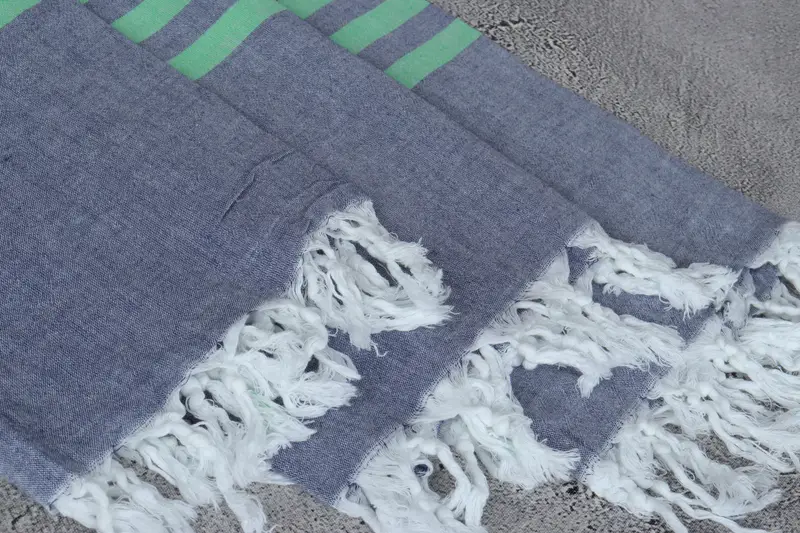70x36 Pamuklu Çizgili Havlu, Eşarp Havlu, Nedime Hediyeleri, Nedime Hediyesi, Sevgililer Günü Hediyesi, Emici Havlu, İşlemeli Türk Havlu - 5
