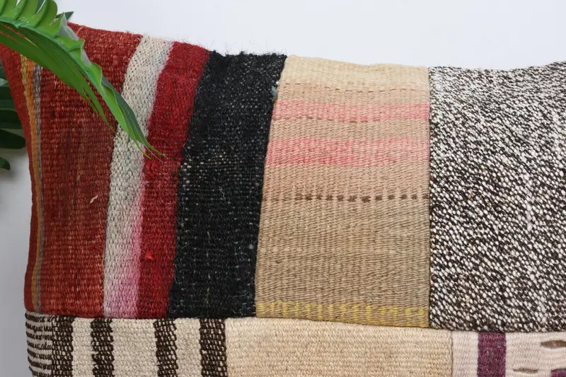 16x24 Beige Pillow Sham, Boho Pillow, Vintage Pillow, Vintage Kilim Pillow, Ottoman Pillow Sham, Designer Throw Pillow Cover, Pillow Sham - 2