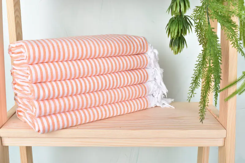 Monogram Beach Towel, Birthday Gift, Bachelorette Party Gift, Turkish Towel Monogram, 68x36 Cotton Striped Towel, Personalized Bridesmaid Gift - 2