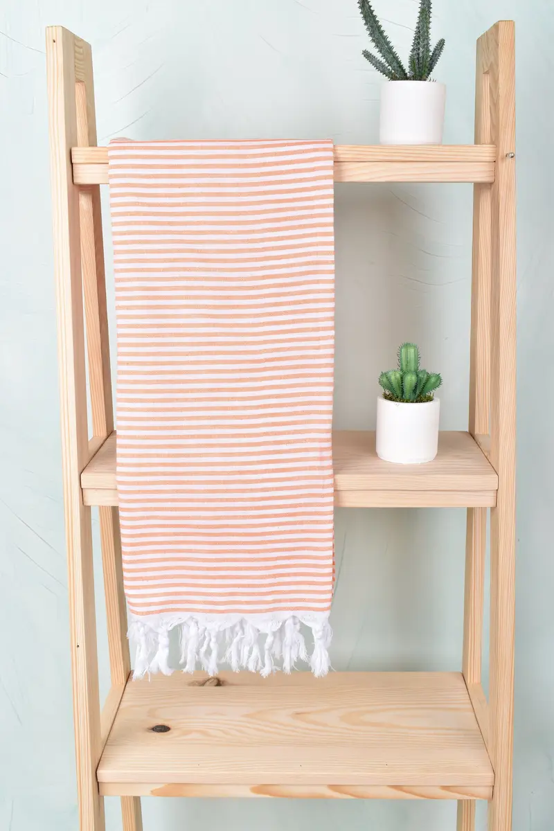 Monogram Beach Towel, Birthday Gift, Bachelorette Party Gift, Turkish Towel Monogram, 68x36 Cotton Striped Towel, Personalized Bridesmaid Gift - 8
