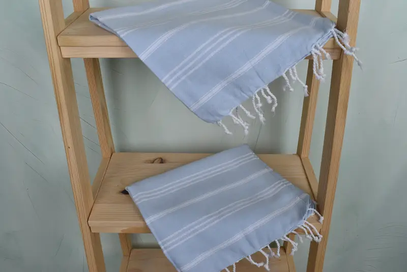 Turkish Tea Towel, Bathroom Towels, Bridesmaid Gifts, Best Friend Gift, 36x24 Cotton Striped Towel, Wedding Anniversary Gift, Bridal Shower Favor - 5