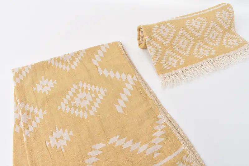 Personalized Kitchen Towel, 40x18 Cotton Kilim Towel, Monogram Kitchen Towel, Custom Turkish Towel, Valentines Gift, Personalized Dish Towel - 7