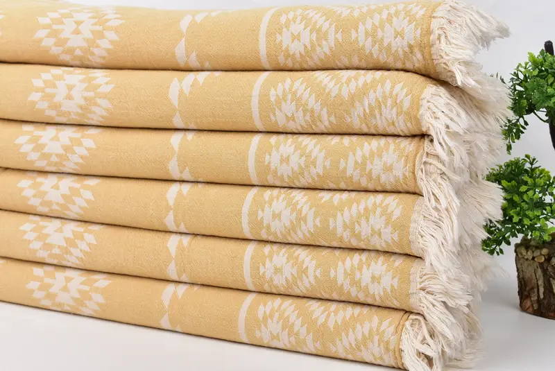 Personalized Kitchen Towel, 40x18 Cotton Kilim Towel, Monogram Kitchen Towel, Custom Turkish Towel, Valentines Gift, Personalized Dish Towel - 3
