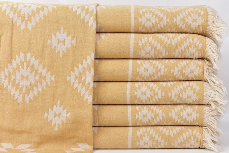 Personalized Kitchen Towel, 40x18 Cotton Kilim Towel, Monogram Kitchen Towel, Custom Turkish Towel, Valentines Gift, Personalized Dish Towel - 1