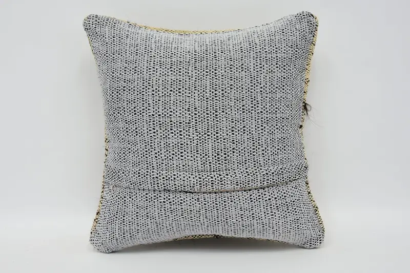 Boho Pillow Sham Cover, 12x12 Brown Cushion Cover, Home Decor Pillow, Cushion Cover, Ethnic Throw Pillow Case, Kilim Cushion Sham, Pet Pillow Case - 6