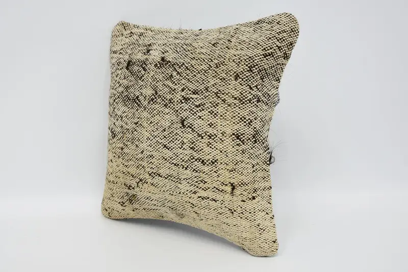 Boho Pillow Sham Cover, 12x12 Brown Cushion Cover, Home Decor Pillow, Cushion Cover, Ethnic Throw Pillow Case, Kilim Cushion Sham, Pet Pillow Case - 4