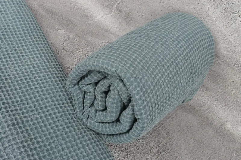 Monogram Blanket, Personalized Blanket, Wedding Favors, Wedding Day Gift For Bride, Large Beach Towel Personalized, 92x68 Cotton Waffle Towel - 8